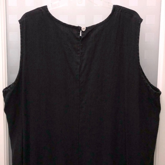 🎉2HP🎉 STUDIO EASE Linen A-Line Sleeveless Maxi Dress + Jacket Set, Vintage 24W - Picture 14 of 16